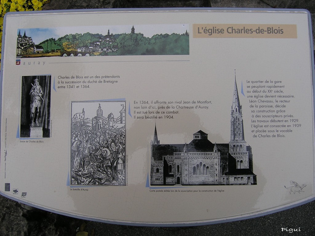 Auray, Eglise Charles de Blois. dans Bretagne charle10