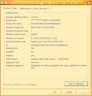Merubah Windows XP Menjadi Windows GENUINE (Asli)