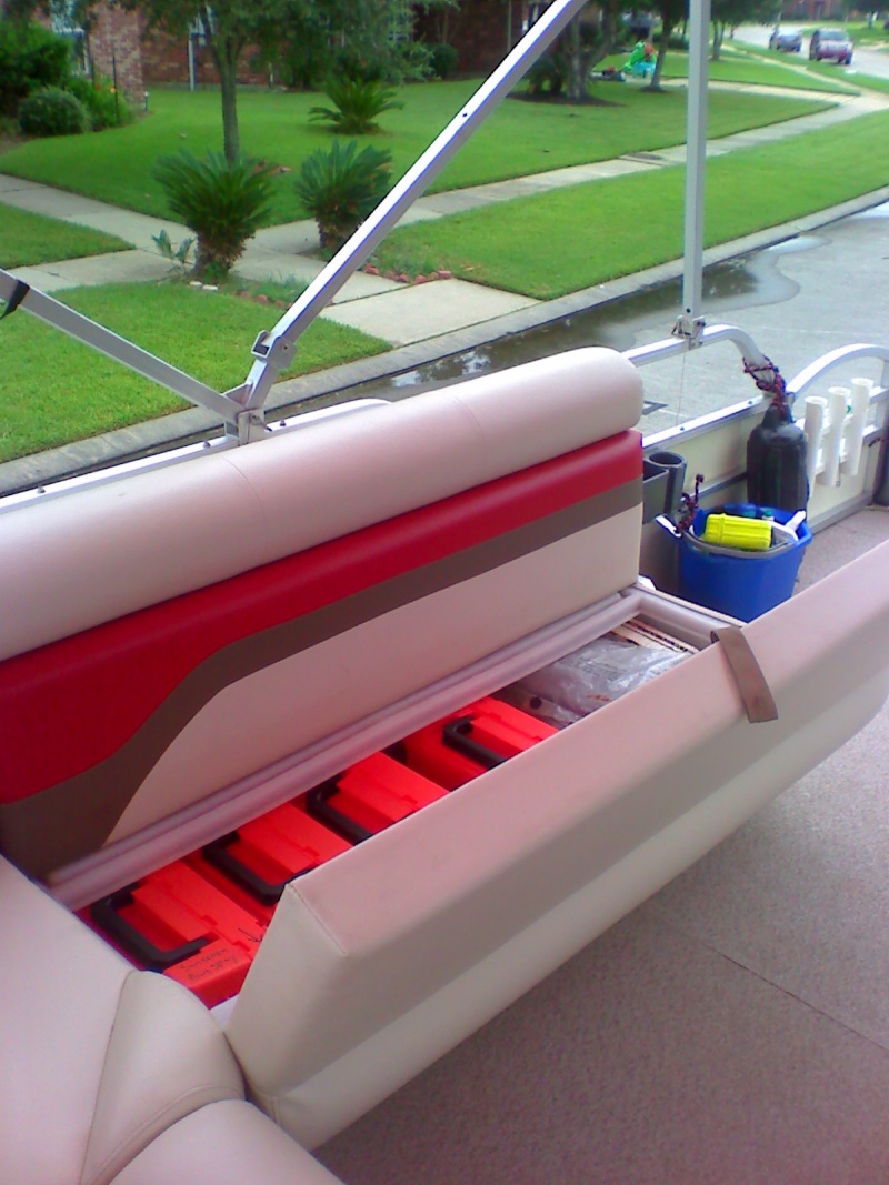 Some ideas for storage of skis/wakeboards, small items etc - Pontoon Boat &  Deck Boat Forum